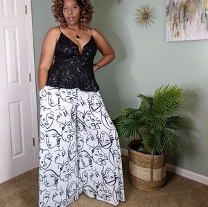 Palazzo Pants (White)